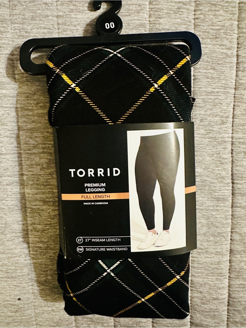 torrid Black Argyle Pattern Premium Leggings